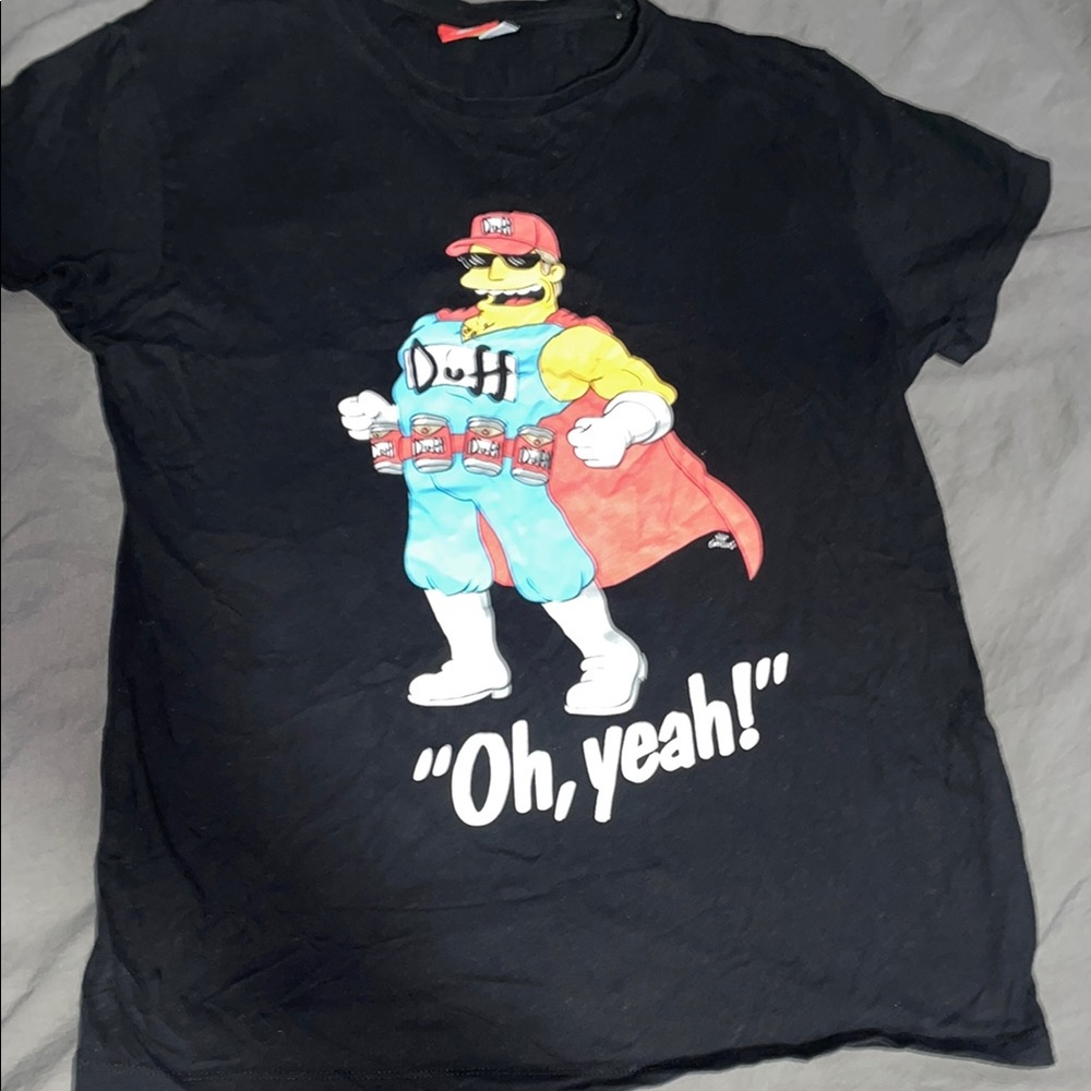 Black Simpson Duff Man T-Shirt